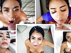 Thai Gentlefolk Abscond Facial cumshot Compilation