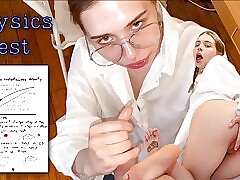 Physics pedagogue is screwing a student. Californiababe is drinking cum