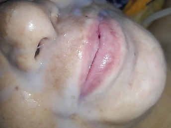 Desi PLUMPER gets her cock-squeezing honeypot frigged & deep throated by her hubby's large weenie