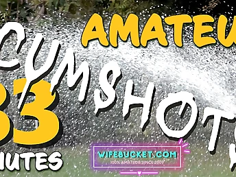 See Wifebucket's incredible homemade compilation of real jism shot!