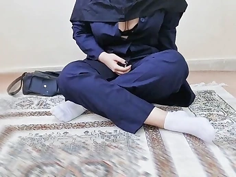 Dafi_Irani's Thick Caboose Gets a Hard-core Plowing in Student's Booty