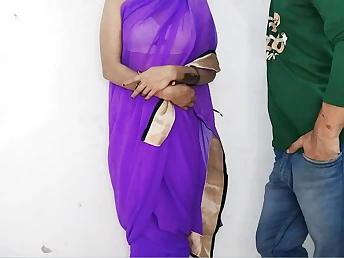 Devarji's harsh Indian aunty Porked by Strung up Devarji's ginormous jizz-shotgun in Hindi Audio