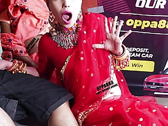 Indian Step Mother & Step Sonny-in-law pummel each other's taut vags in Hindi