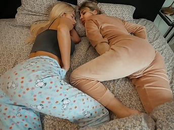 step sisters wishes about step step-brother's bang-stick - step family 3 way - Jenny Lux and Ema Karter