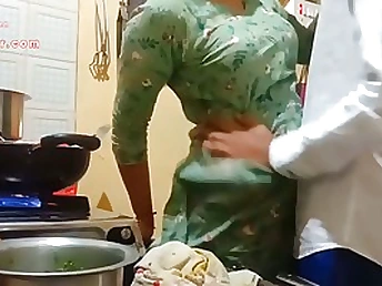 Indian milf is getting fucked in the kitchen instead of making lunch for her husband