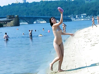An adorable nudist girls
