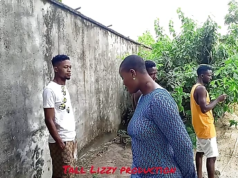 Observe me and my neighbors share a raw and horny Nigerian 3some on a rainy day!