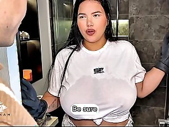 Watch curvy maid Savannah Watson subjoin nearby with manager for a steamy ride all round doggy-style and cowgirl positions