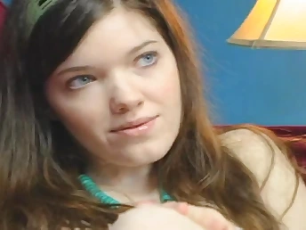 Curious teenie rails hefty hard dick