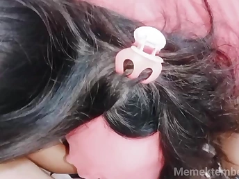 Chinese college nymph with petite mammories gets her cock-squeezing donk banged by a guru Indonesian lecturer