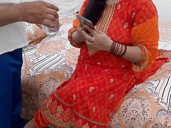 Stepmom's role play far young with the addition of horny stepson in Hindi audio