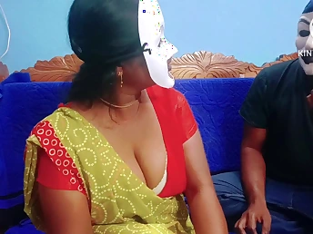 Desi battle-axe in law Gives a bedraggled blowjob & fucks say no to brother-in-law's man for say no to na