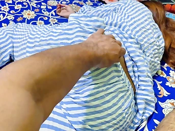 Stepmom Priya wakes up her stepson with a hot cream pie fro her shaved pussy