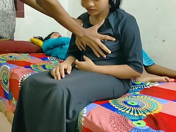 Super-fucking-hot Indian Duo's red-hot Desi Booty-Boning Sesh in a Desi Townsperson