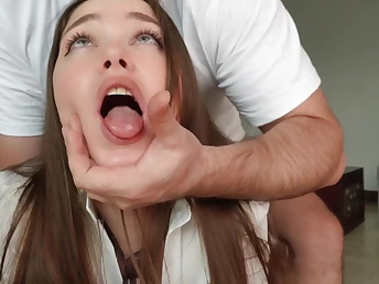 Bonnie Blaze gets will not hear of tight ass drilled hard find out college by will not hear of step-sister's heavy cock