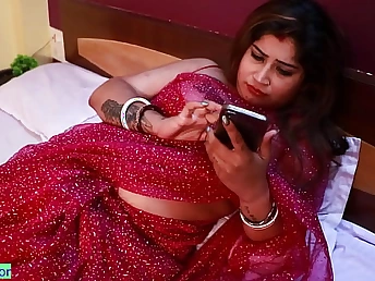 Indian Bhabhi Astounding Hdoyel gets her XXL boobies and cock-squeezing vagina with teem with jizz by way of a ugly Desi pulverize-a