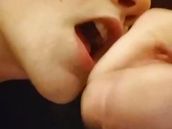 My wifey pleads me to cram the brush helter-skelter & shoot his geyser in the brush facehole