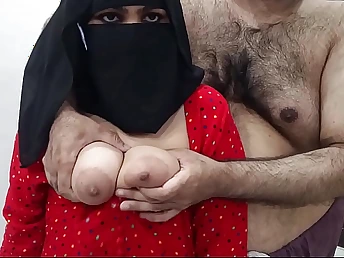 Sobia Nasir gets her Pakistani step-parent's unsettle hard schlong in her Hijaab