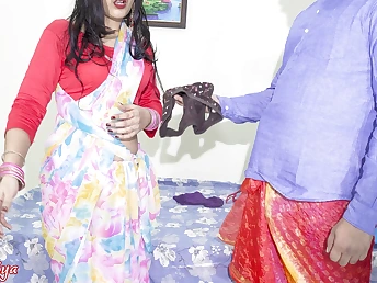 Watch Bahu Priya Peed get on the Couch not later than Hardcore Romp & Failed Assfuck in Hindi Audio