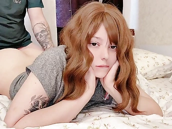 Bitchy Sandy-Haired Teenage Operation Sista Tricked me while eyeing anime