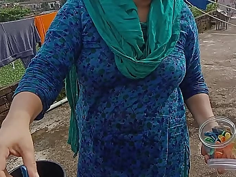 Desi Step Cousin Riya & Shipon Get Naughty Primarily Rooftop