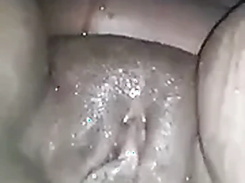 Big clit African baby gets her blacked clit soaked in the Uganda chute